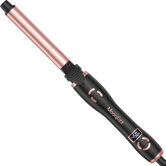 Long Barrel Rotating Curling Iron Rose Gold Color New in Box GREAT GIFT